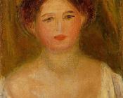 皮埃尔奥古斯特雷诺阿 - Portrait of a Woman with Hair Bun